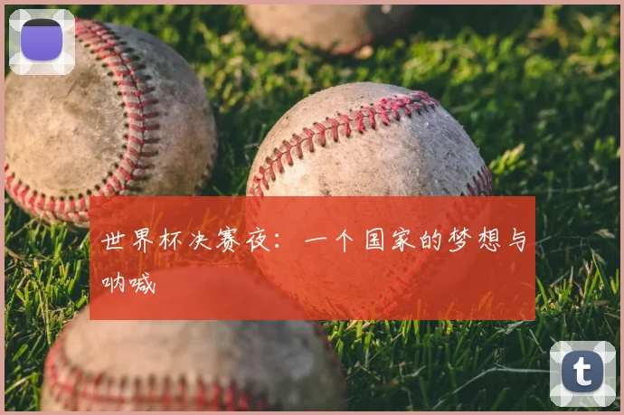 世界杯决赛夜:一个国家的梦想与呐喊